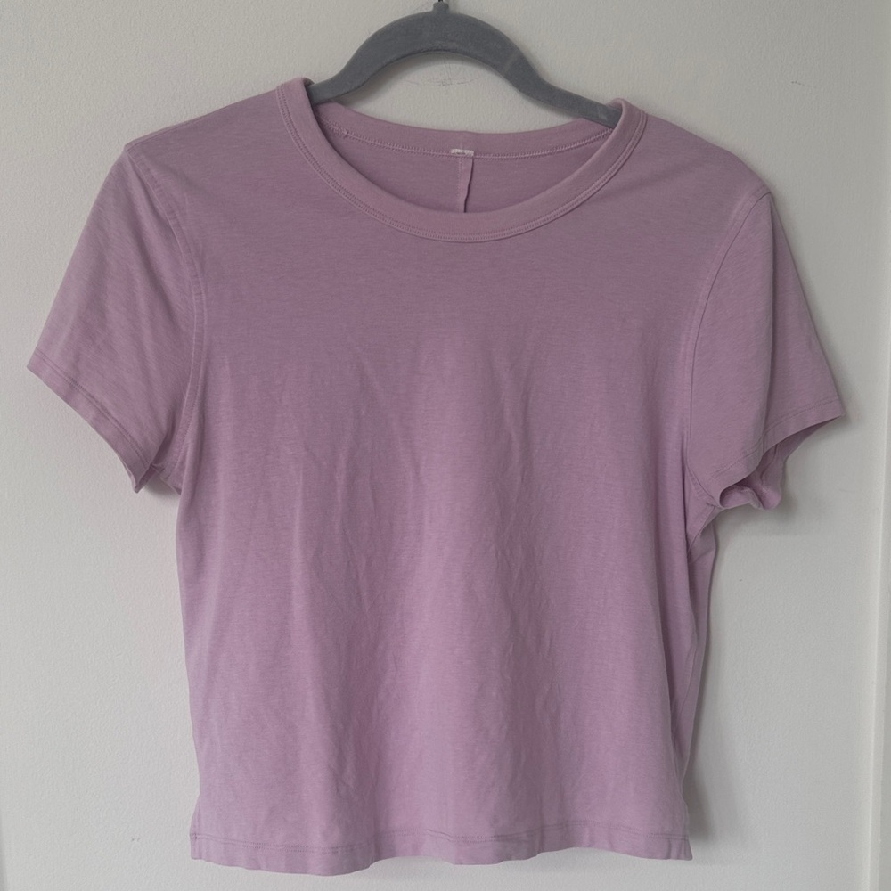 Lululemon pink crop top XS